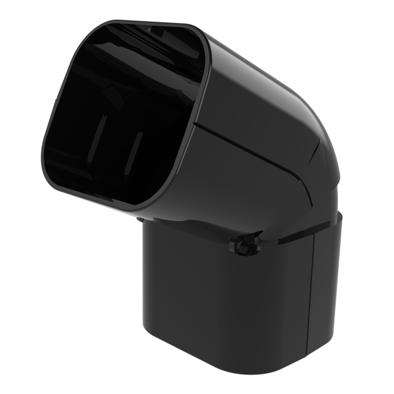 CAS-72 Tecnosystemi scharnier bocht BLACK LINE - zwart RAL9005