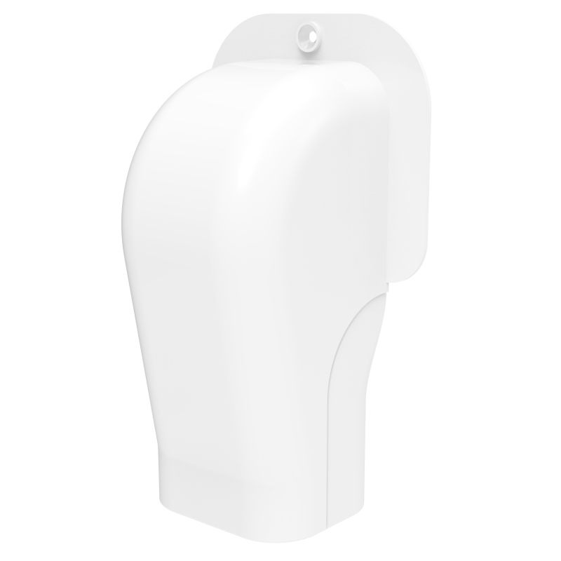 TM-72 Tecnosystemi muur afdekkap NEW LINE - wit RAL9010