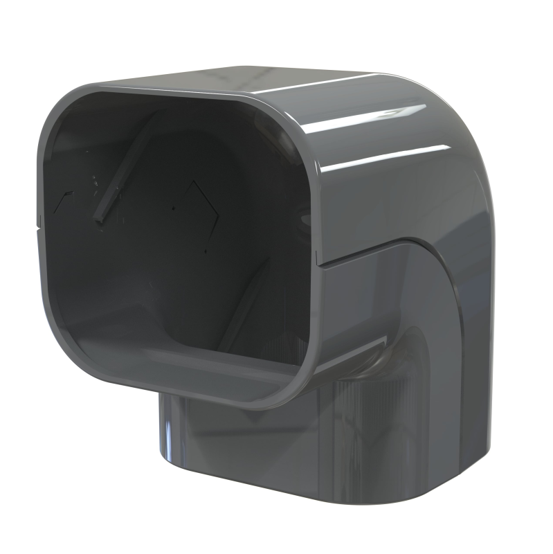 CA-72 Tecnosystemi binnen bocht GREY LINE - antracietgrijs RAL7016