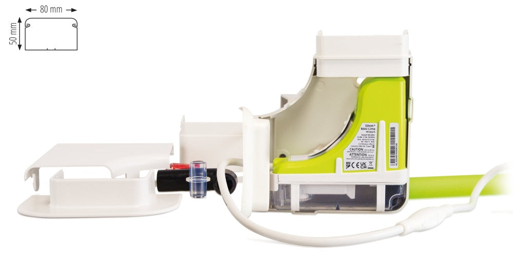 Mini Lime Silent+ Aspen condenspomp met Slimline leidinggoot ivoor
