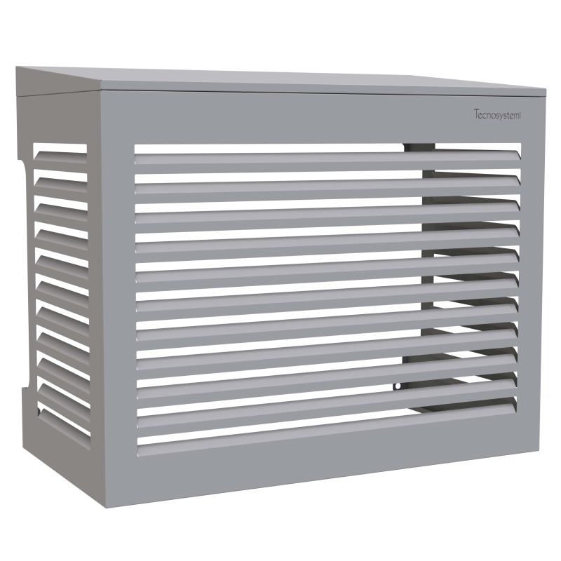 Tecnosystemi omkasting met hellend dak Medium stofgrijs (RAL 7037)