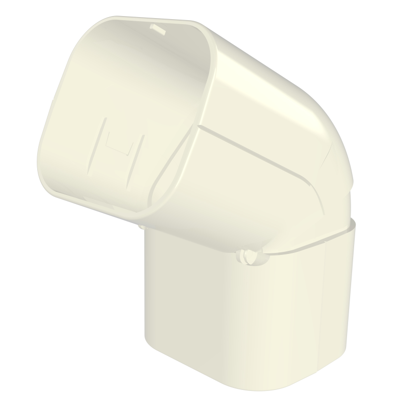 CAS-72 Tecnosystemi scharnier bocht TOP LINE - creme RAL9002