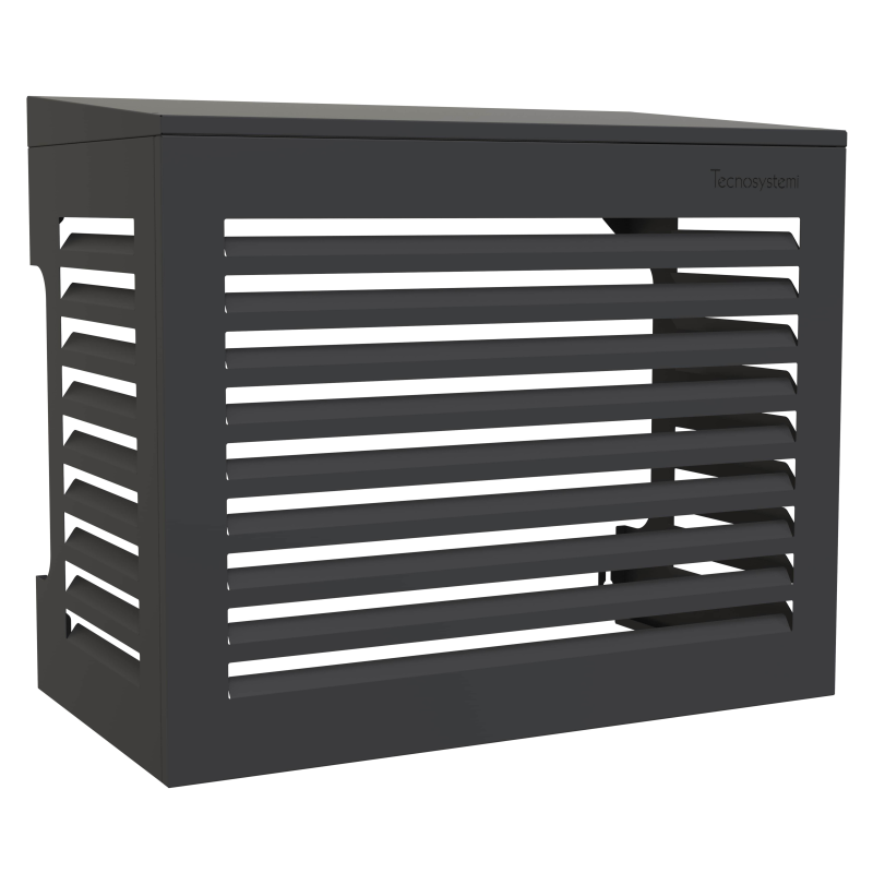 Tecnosystemi omkasting met hellend dak Small gitzwart (RAL 9005)