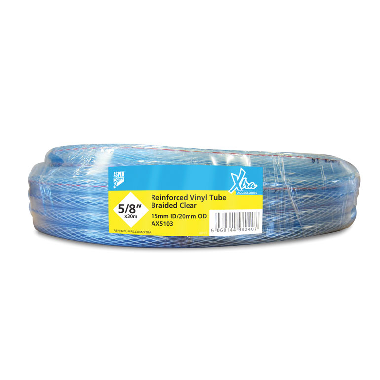 PVC 15x20-A Aspen condensafvoerslang versterkt 15 mm - rol a 30 meter