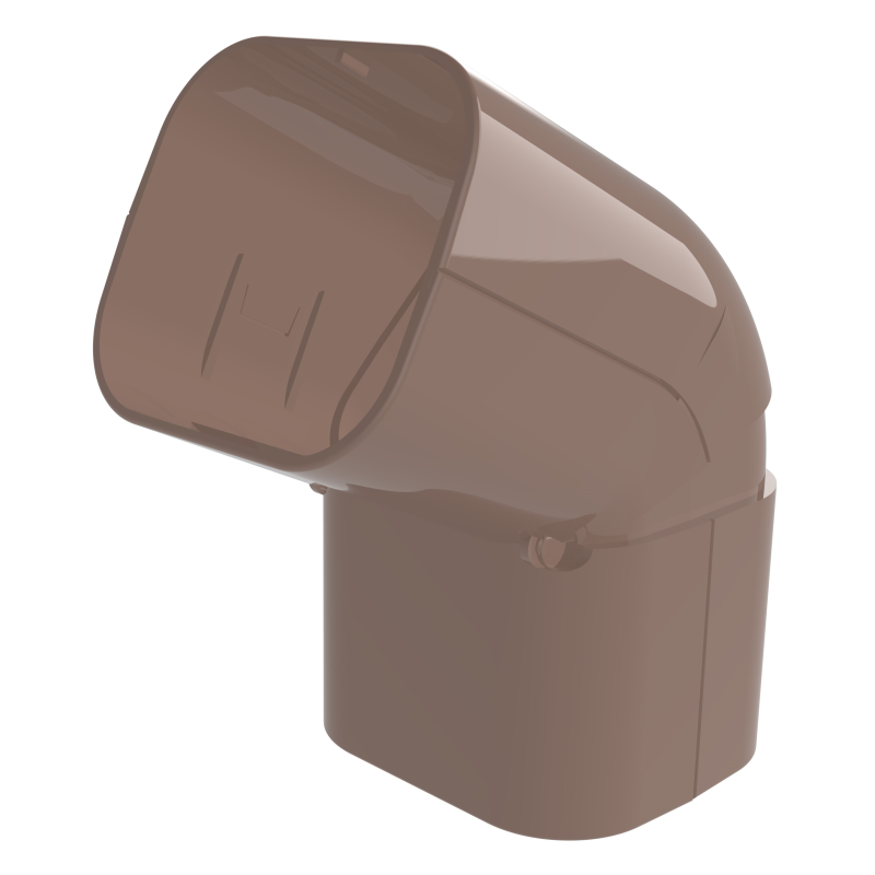 CAS-72 Tecnosystemi scharnier bocht BROWN LINE - bruin RAL8017