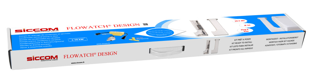 Flowatch Design Siccom condenspomp met leidinggoot wit