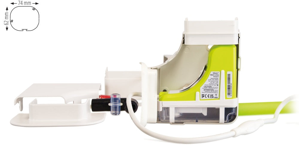 Mini Lime Silent+ Aspen condenspomp met Inoac leidinggoot wit