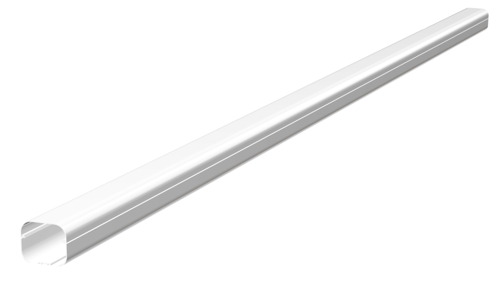 T-72 Tecnosystemi leidinggoot a 2 meter NEW LINE - wit RAL9010